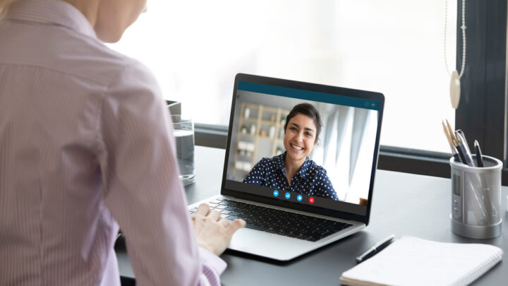 Online/Telehealth Appointment using Laptop